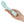 A handheld view of the Pillow Talk rechargeable g-spot vibrator in teal, on a white background - Sex Siopa, Ireland's best sex toys.