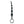 Vertical view of the 50 Shades of Grey silicone anal beads featuring 6 graduating beads and wide ring base on white background