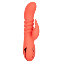 Load image into Gallery viewer, Calexotics California Dreaming Orange County Cutie thrusting rabbit vibrator. This vibrator is rechargeable, fully waterproof, and made with silicone and ABS hard plastic - Sex Siopa, Ireland&#39;s Best Sex Toys and Accessories