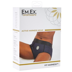 Packaging for the Sportsheets Em.Ex Fit active wear strap-on harness - Sex Toys Ireland - Sex Siopa