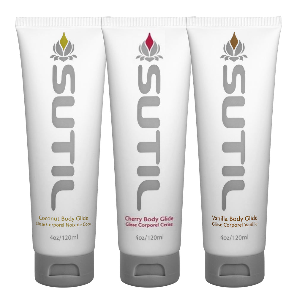 Sex Toys Ireland - Sex Siopa - Sutil Flavours is a vegan water based lubricant made from organic botanicals and infused with organic flavours like Coconut, Cherry, and Vanilla. Sutil Flavours is glycerin and paraben free.